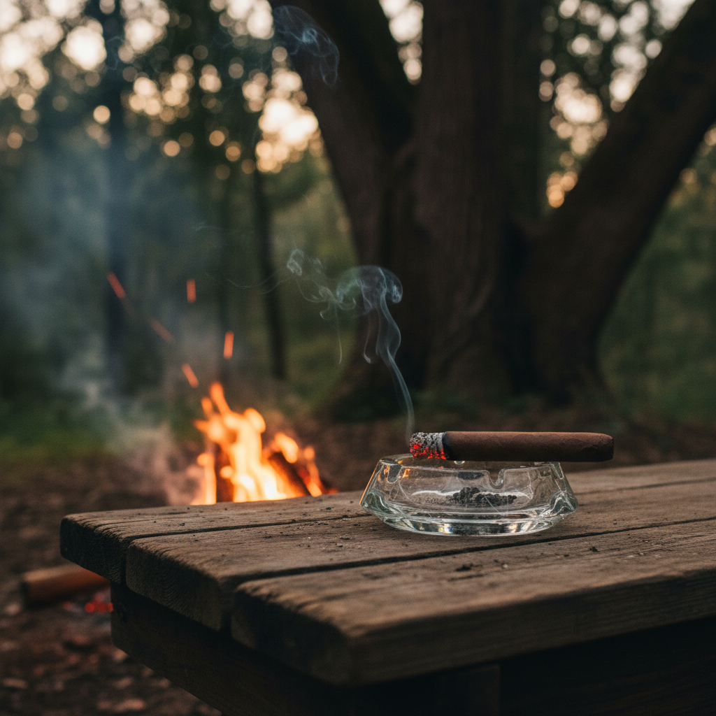 The Cigar and the Campfire — essay by Eric Schleien for the SmokeDaddy Cigar Company Journal The Cigar and the Campfire — essay by Eric Schleien for the SmokeDaddy Cigar Company Journal